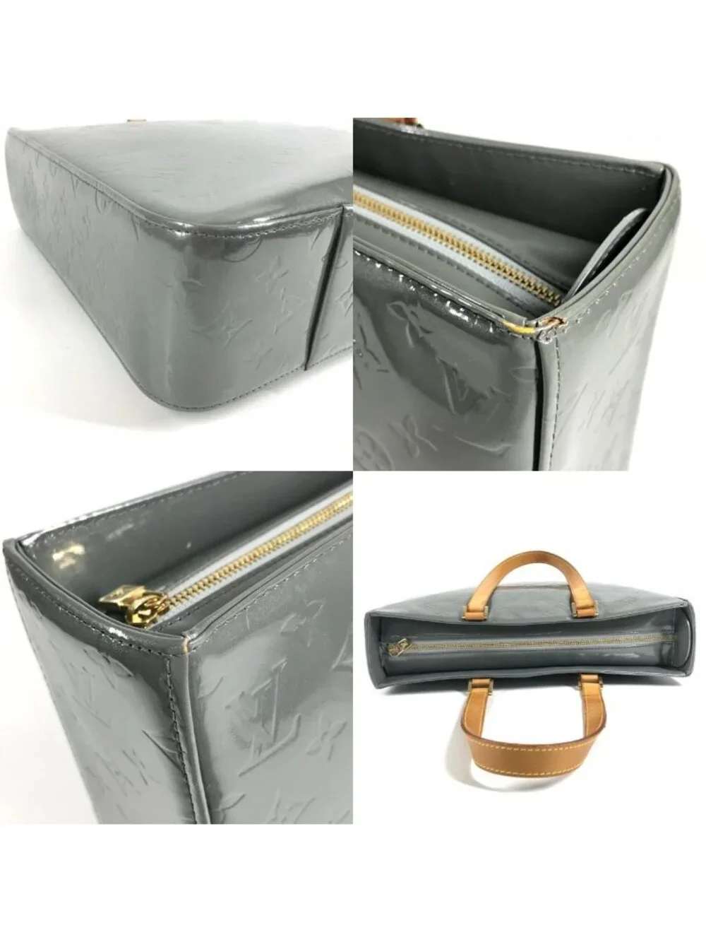 Louis Vuitton Tote Columbus Monogram Vernis Gray